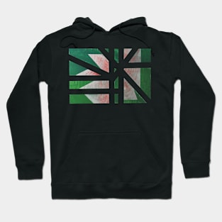 View of Abstract Christmas flower Hoodie